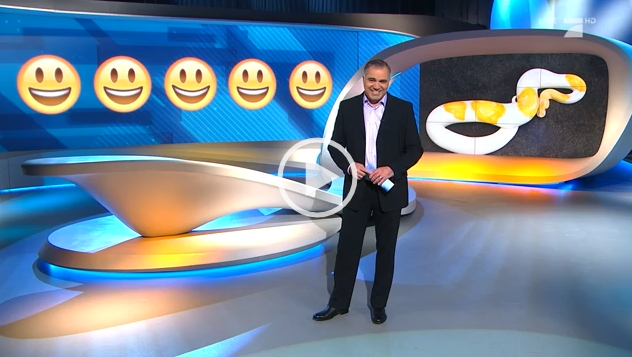 Emoji Ball Python makes German TV!